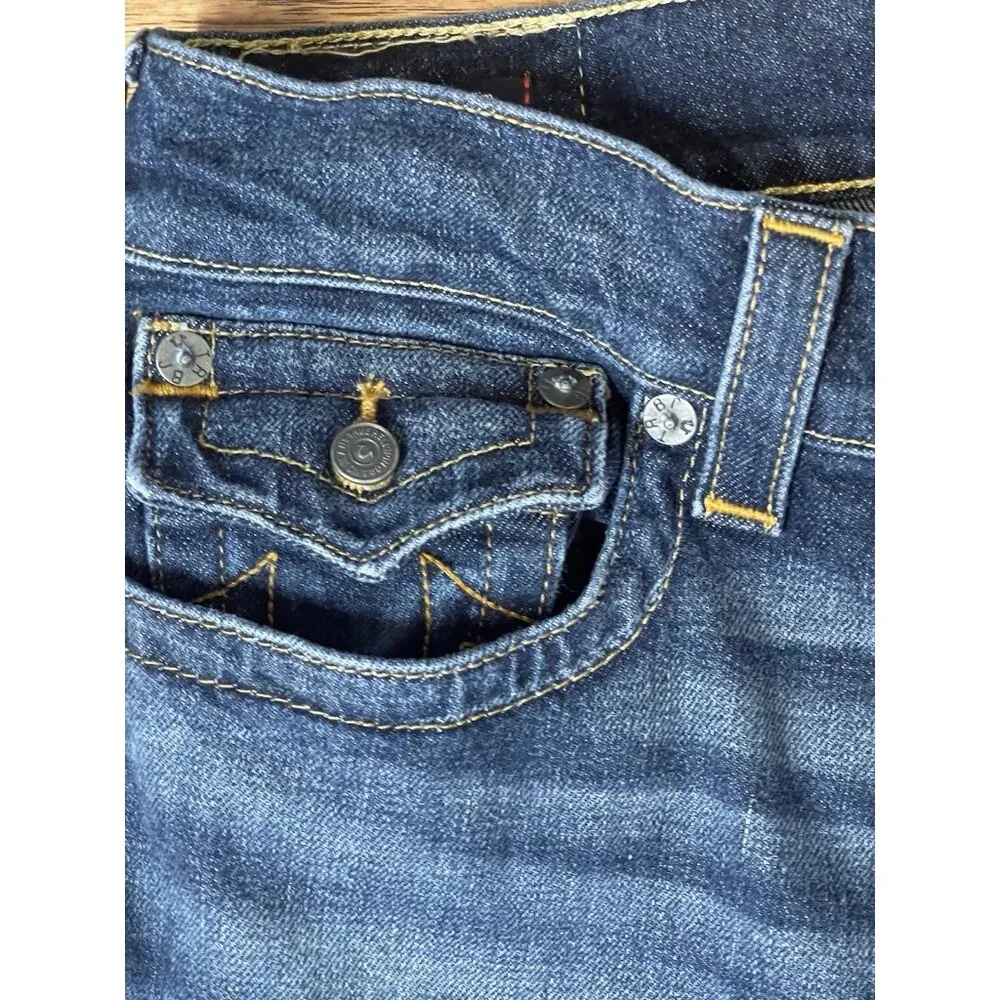 True Religion Geno Jeans Relaxed Slim Fit Stretch W32 L33 Mens